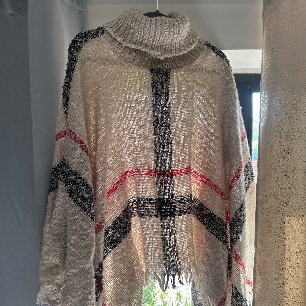 multi colored poncho